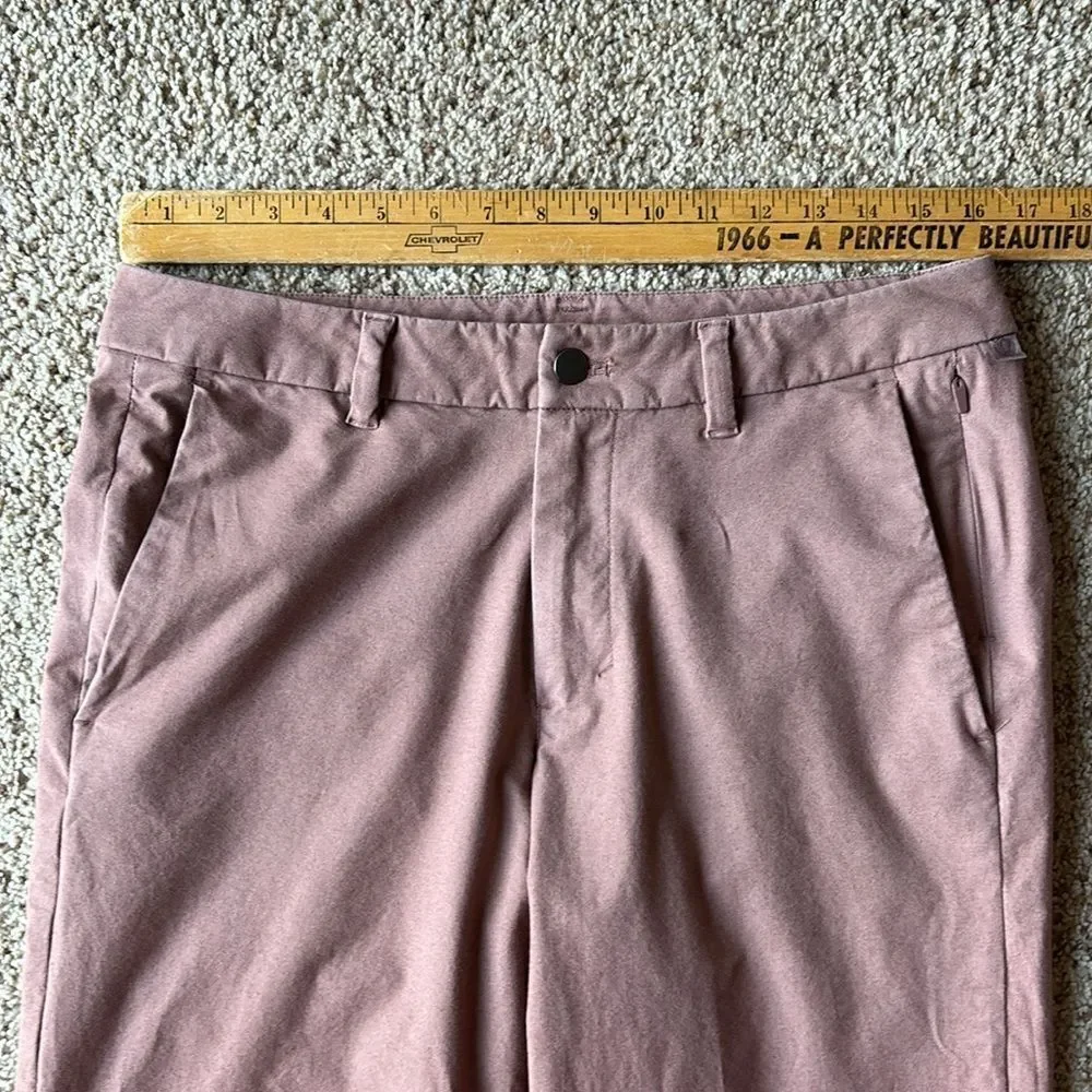 Lululemon Men’s Commission Pant Cotton Slim Earth Dye Faded Red 32